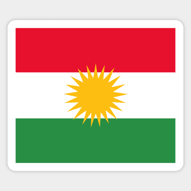 Kurdistan flag Sticker by flag for all